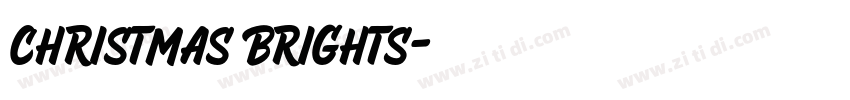 Christmas Brights字体转换
